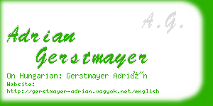 adrian gerstmayer business card